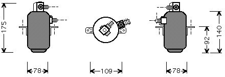 Mercedes Benz Droger Mb W123 All 76-85 3000D081