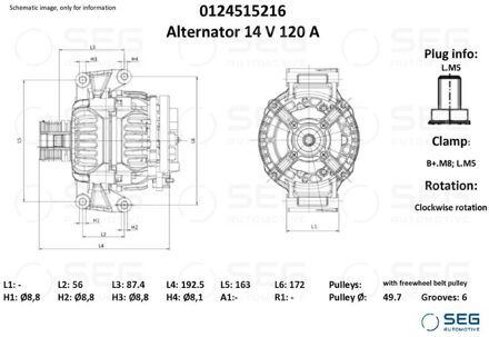 Mercedes Benz Dynamo Mercedes 115A 0124515216