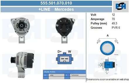 Mercedes Benz Dynamo Mercedes 70A 555501070010