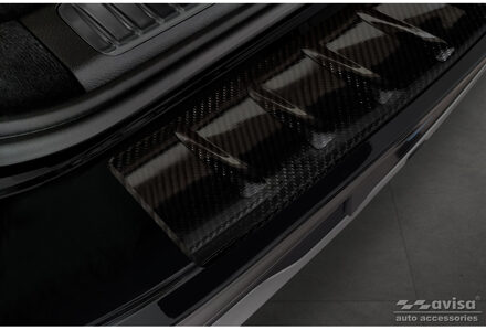 Mercedes Benz Echt 3D Carbon Bumper beschermer passend voor Mercedes EQS SUV (X296) 2022- 'Ribs' AV249315