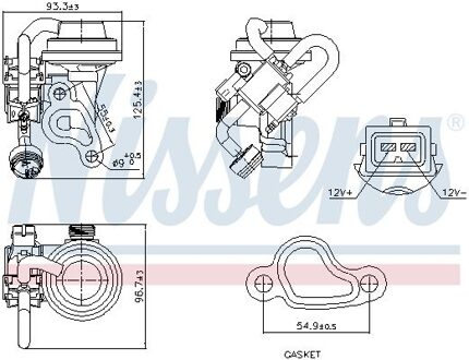 Mercedes Benz EGR-klep 98344