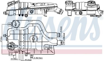 Mercedes Benz Expansietank, koelvloeistof 996205