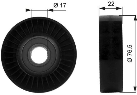 Mercedes Benz Geleide rol/omdraairol v-snaren DriveAlign® T36183