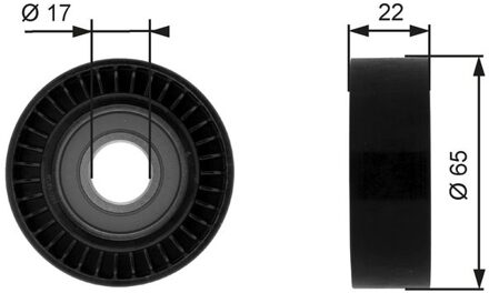 Mercedes Benz Geleide rol/omdraairol v-snaren DriveAlign® T36257