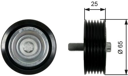 Mercedes Benz Geleide rol/omdraairol v-snaren T36433