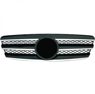 Mercedes Benz Grille Mercedes-Benz E-klasse W211 2002-2006 Chroom/zwart CL-look 1615240