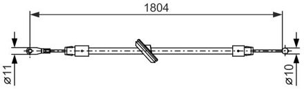 Mercedes Benz Handremkabel 1987482380