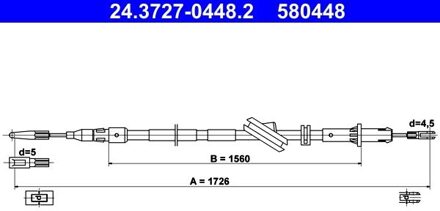 Mercedes Benz Handremkabel 24372704482