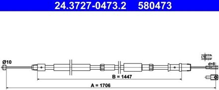 Mercedes Benz Handremkabel 24372704732