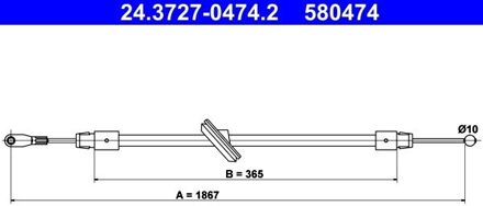Mercedes Benz Handremkabel 24372704742