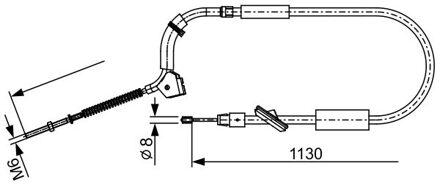 Mercedes Benz Handremkabel BC1374