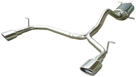 Mercedes Benz InoxCar uitlaat passend voor Mercedes ML 270 CDi 1999- Links/Rechts 120x80mm IXMEML01120