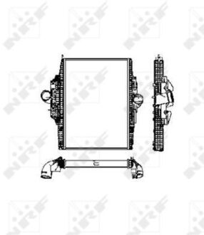 Mercedes Benz Intercooler, inlaatluchtkoeler 30453