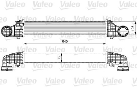 Mercedes Benz Intercooler, inlaatluchtkoeler 818606