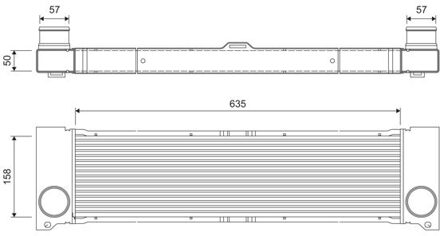 Mercedes Benz Intercooler, inlaatluchtkoeler 818807