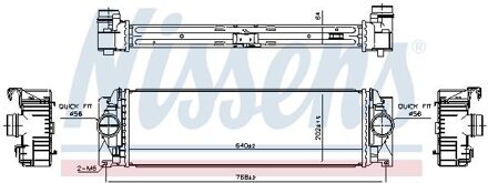 Mercedes Benz Intercooler, inlaatluchtkoeler 961312