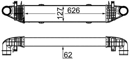 Mercedes Benz Intercooler, inlaatluchtkoeler CI359000S
