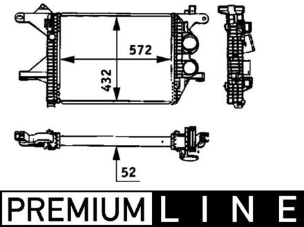 Mercedes Benz Intercooler, inlaatluchtkoeler CI94000P