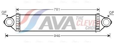 Mercedes Benz Intercooler, inlaatluchtkoeler MSA4368