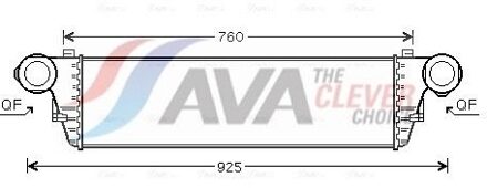 Mercedes Benz Intercooler, inlaatluchtkoeler