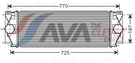 Mercedes Benz Intercooler, inlaatluchtkoeler