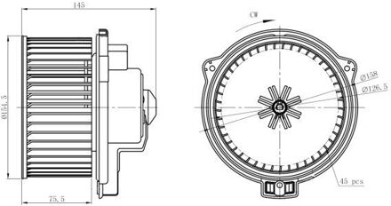 Mercedes Benz Interieurventilatie 34294
