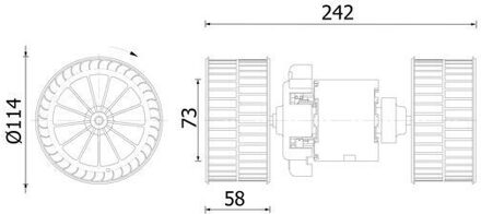 Mercedes Benz Interieurventilatie AB87000S
