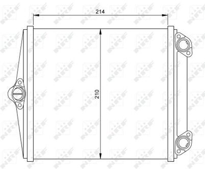 Mercedes Benz Kachelradiateur, interieurverwarming 54248