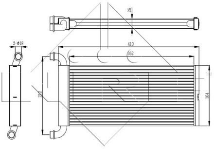Mercedes Benz Kachelradiateur, interieurverwarming 54326