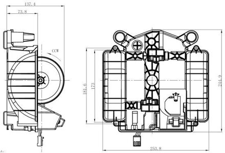 Mercedes Benz Kachelventilator 34281 NRF 34281