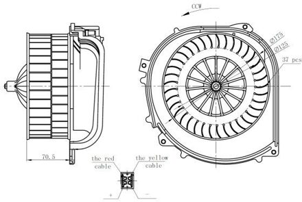 Mercedes Benz Kachelventilator 34282 NRF 34282