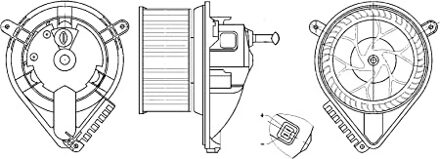 Mercedes Benz Kachelventilator AB 271 000S Mahle AB271000S