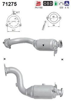 Mercedes Benz Katalysator 71275