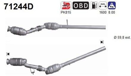 Mercedes Benz Katalysator Mercedes-Benz 71244D