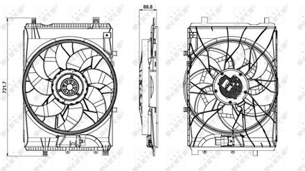 Mercedes Benz Koelventilator 47851