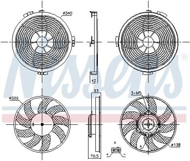 Mercedes Benz Koelventilatorwiel 850149