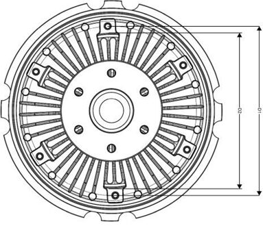 Mercedes Benz Koppeling, radiateurventilator 49795