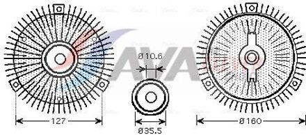 Mercedes Benz Koppeling, radiateurventilator