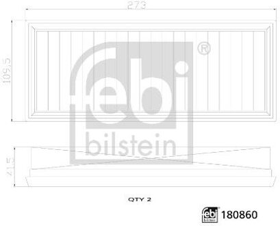 Mercedes Benz Luchtfilterset 180860