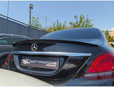 Mercedes Benz Motordrome Achterspoilerlip passend voor Mercedes C-Klasse W205 Sedan 2014-2021 (PU) TSME53