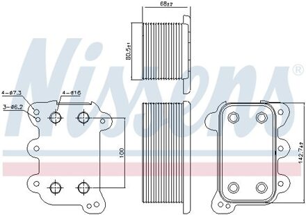 Mercedes Benz Oil cooler 90746