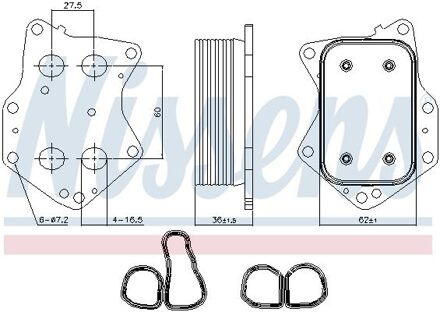 Mercedes Benz Oil cooler 90873