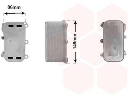 Mercedes Benz Oliekoeler, motorolie 30013709