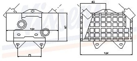 Mercedes Benz Oliekoeler, motorolie 90597