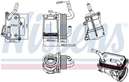 Mercedes Benz Oliekoeler, motorolie 91317