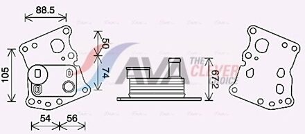 Mercedes Benz Oliekoeler, motorolie MS3701