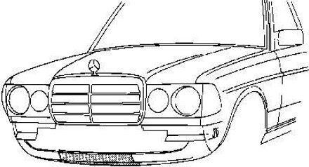 Mercedes Benz Onderste Voorpaneel , Tussen De 2 Vleugels 3010168