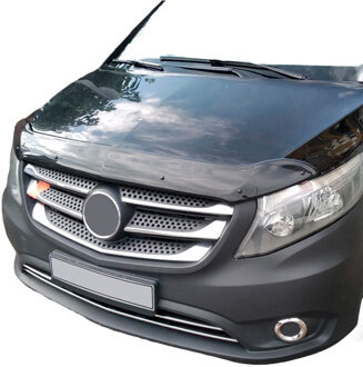 Mercedes Benz Oneway Motorkapbeschermer (steenslagcover) passend voor Mercedes Vito W447 2014- - Glanzend zwart OWBP04052