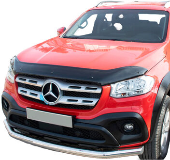 Mercedes Benz Oneway Motorkapbeschermer (steenslagcover) passend voor Mercedes X-Klasse W470 2017- Glanzend zwart OWBP04053