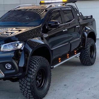 Mercedes Benz Oneway Set spatbordverbreders (Fender Flares) passend voor Mercedes X-Klasse W470 2017- (Jumbo) - Gl OWFF02008G